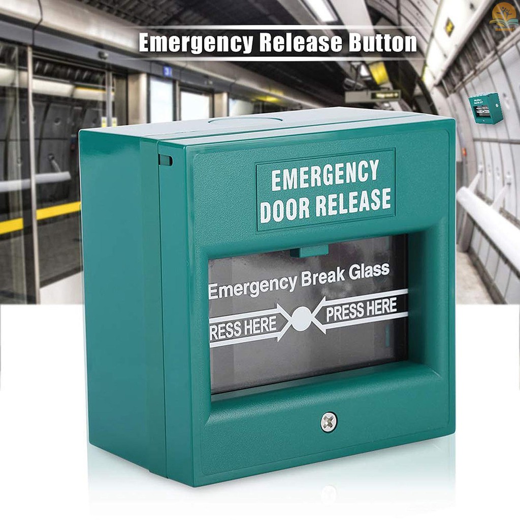 Emergency Door Release Glass Break Alarm Button Fire Alarm Swtich Break Glass Exit Release Switch