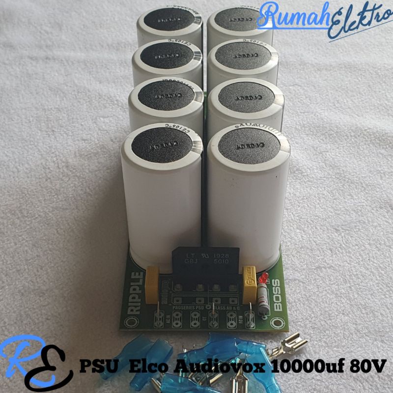 Kit PSU 8 Elco Audiovox 10000uf 80V Dioda Sisir