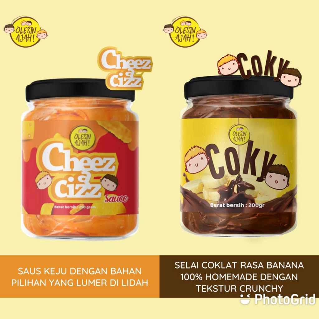 

Promo OlesinAjah Selai Cheez A Cizz 200Gr + Coky 200Gr