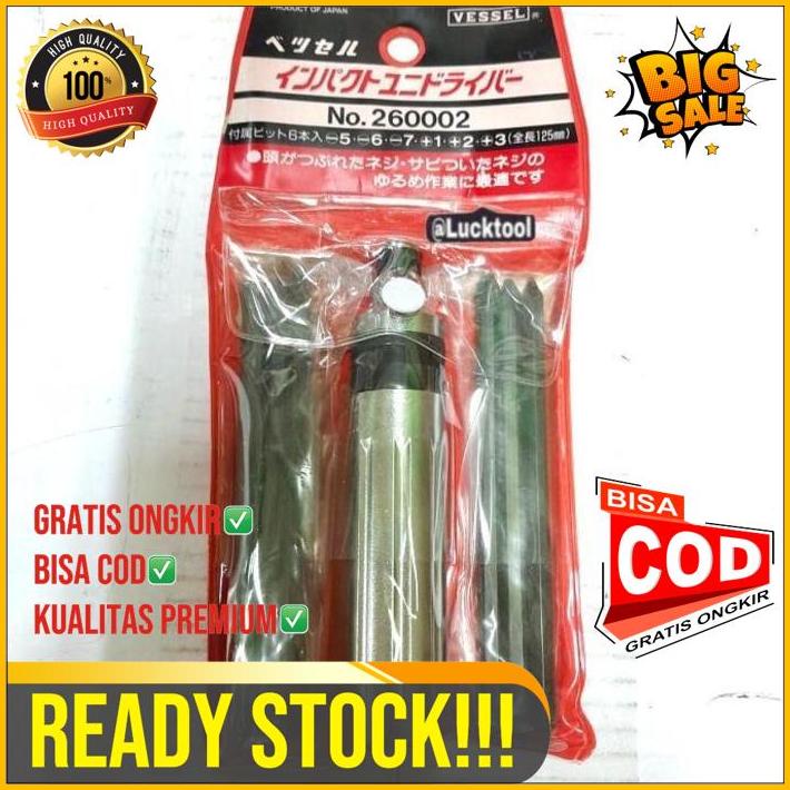 Impact Driver No 260002 Vessel 6 Bit Long Series Japan