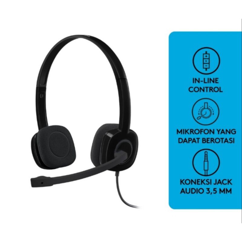 logitech H151 Stereo Headset Single Jack 3.5&quot; For Mobile