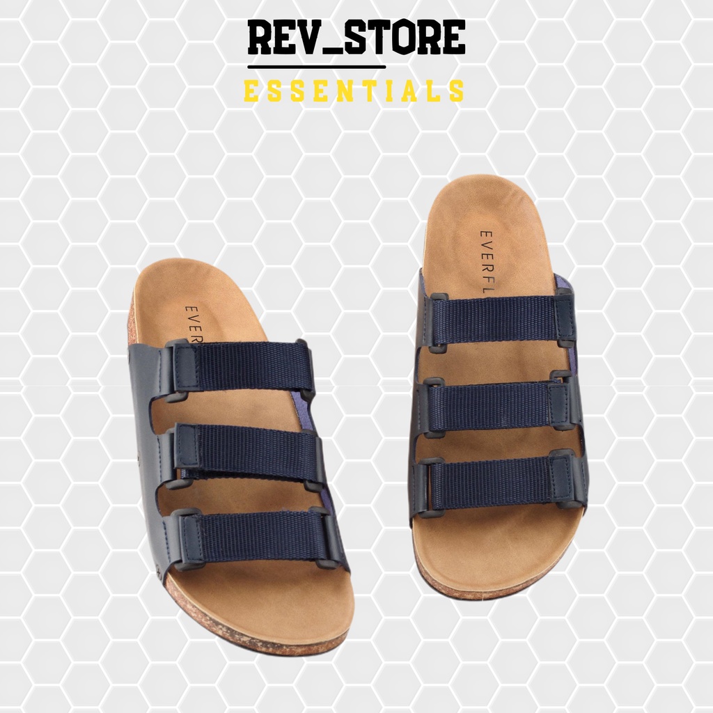 Sandal Distro Pria Big Size Webing NAVY - Sandal Kasual Pria Original Ukuran Besar