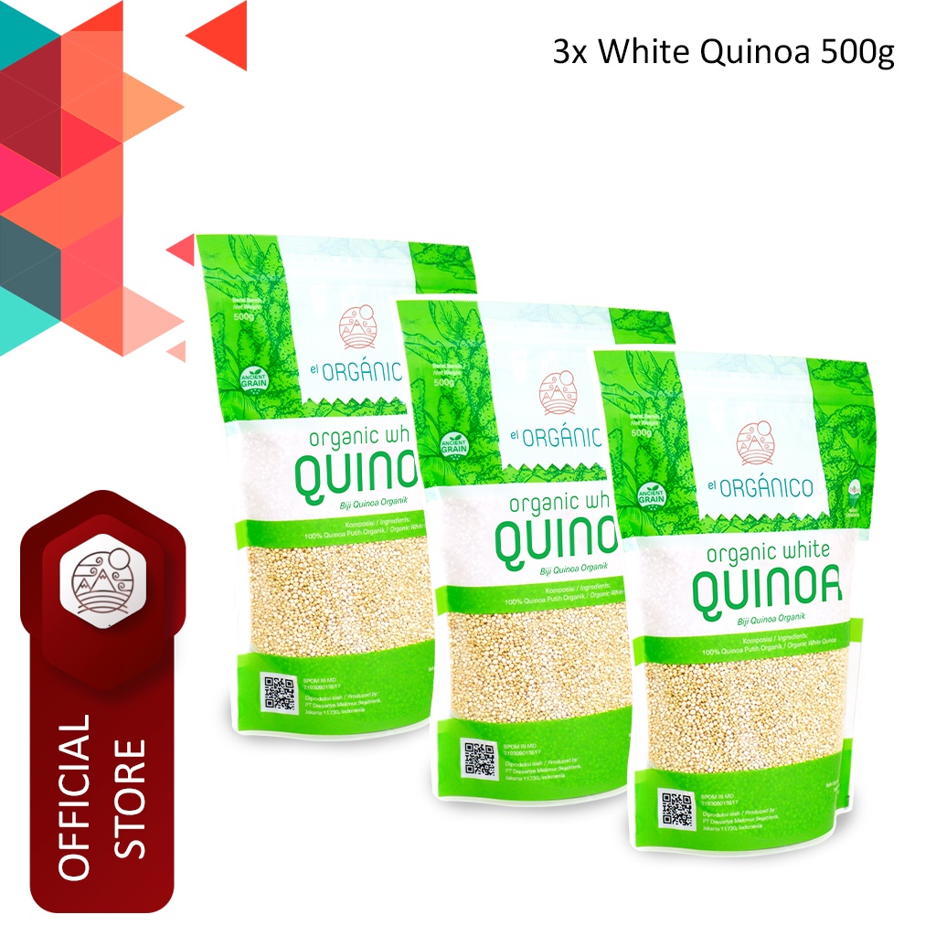 

White Quinoa Organic El Organico 500gr (TriplePack)