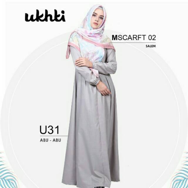 GAMIS ORI UKHTI U 31 | GAMIS SYARI POLOS | GAMIS BRANDED