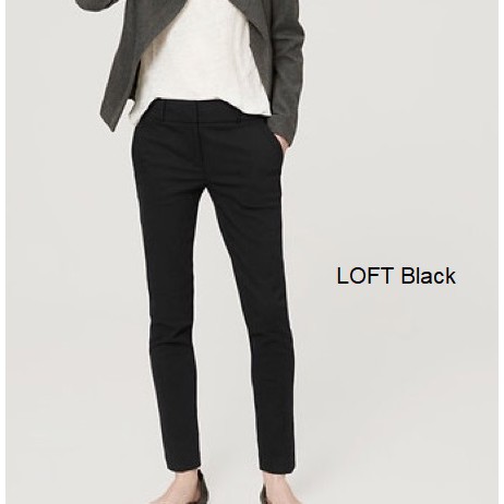 LOFT Marisa Skinny Black Pants