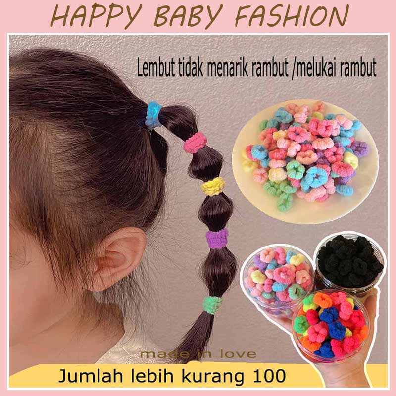 【Happy Baby】F41 Aksesoris Karet Rambut Kecil | Karet Rambut Anak Tidak mengikat Rambut