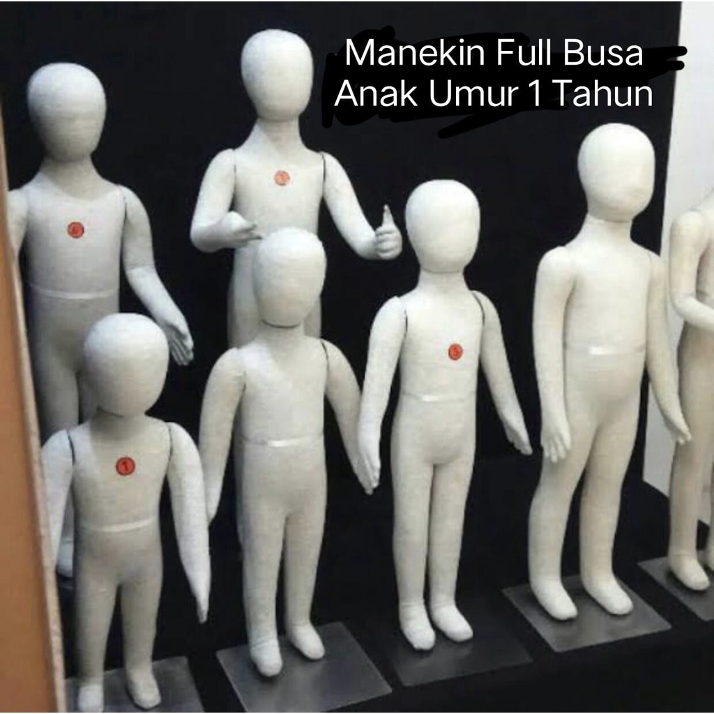 Patung full BUSA Anak Umur 1Tahun+Plat Besi