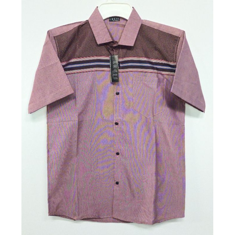 kemeja pria motif garis