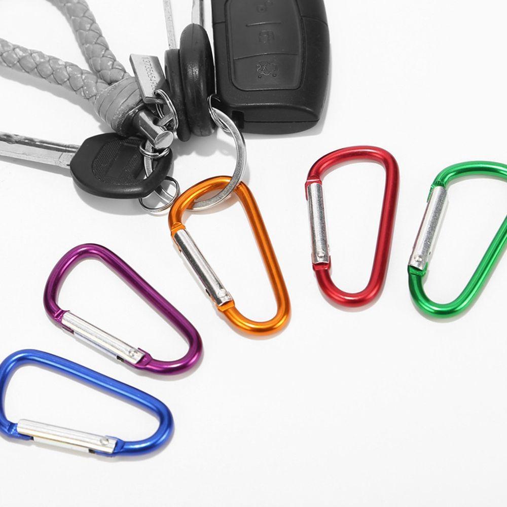 Suyo1 /5 /10Pcs Tombol Panjat Kualitas Tinggi Peralatan Multicolor Aluminium Alloy Carabiner