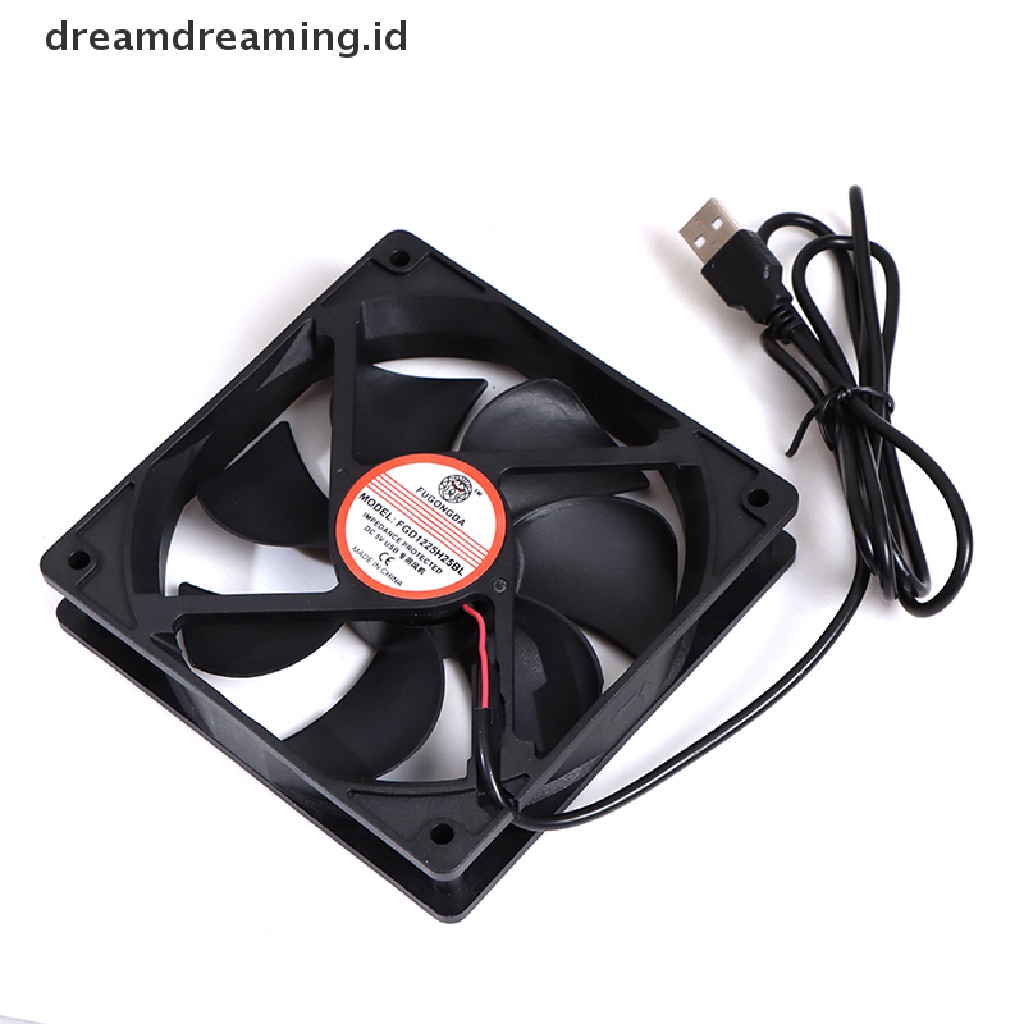 (dreamdreaming.id) Kipas Pendingin Brushless DC 5V USB Untuk Komputer PC