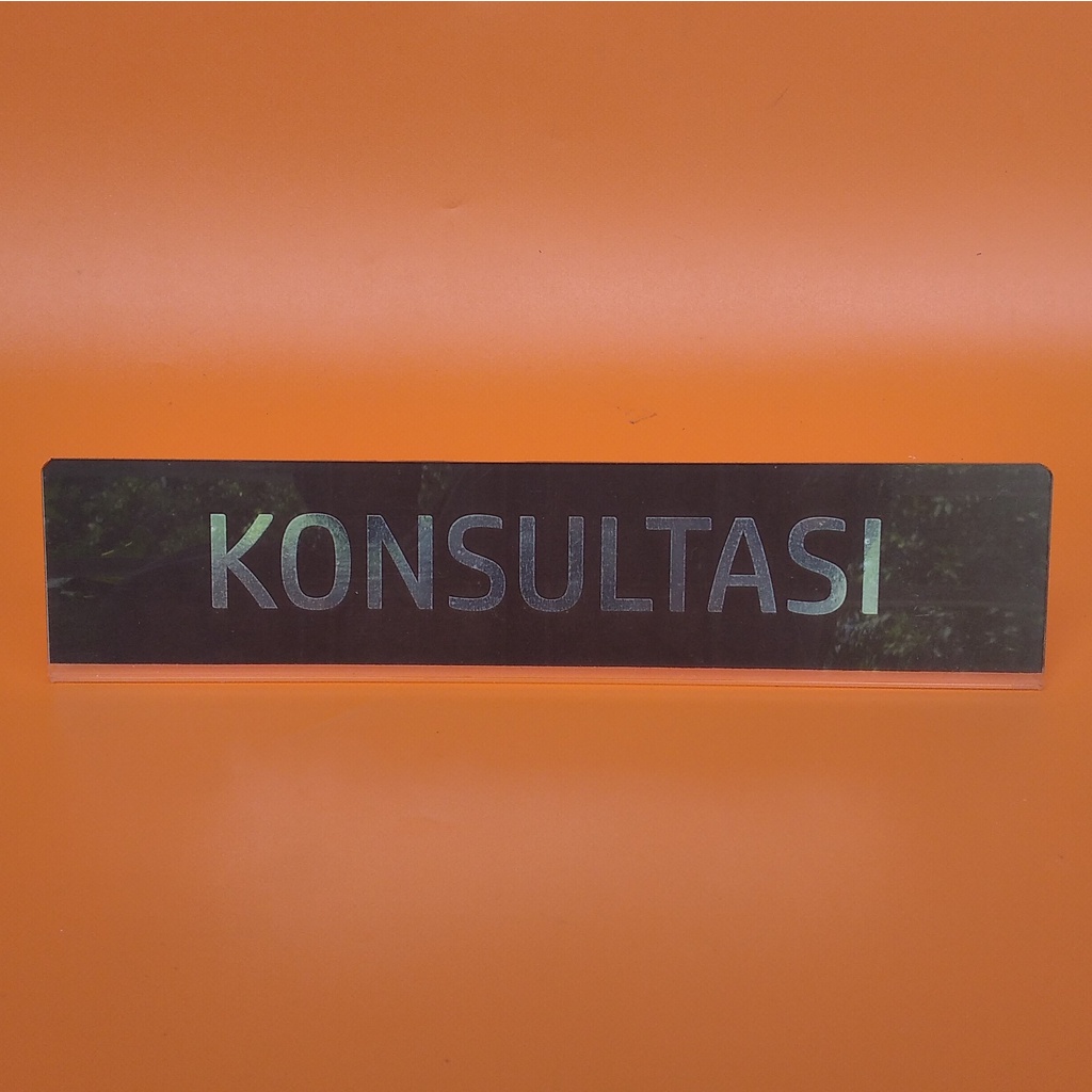 Akrilik Papan Nama Meja - Akrilik Meja - Akrilik : Konsultasi - Akrilik Tulisan Konsultasi.