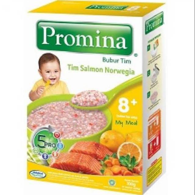 Promina Bubur Tim 8+ Tim Salmon Norwegia 100gr