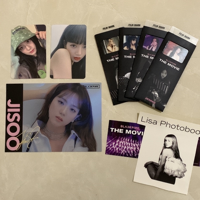jisoo bucket hat lisa pob the album blackpink the movie film mark posca japan official photocard pc 