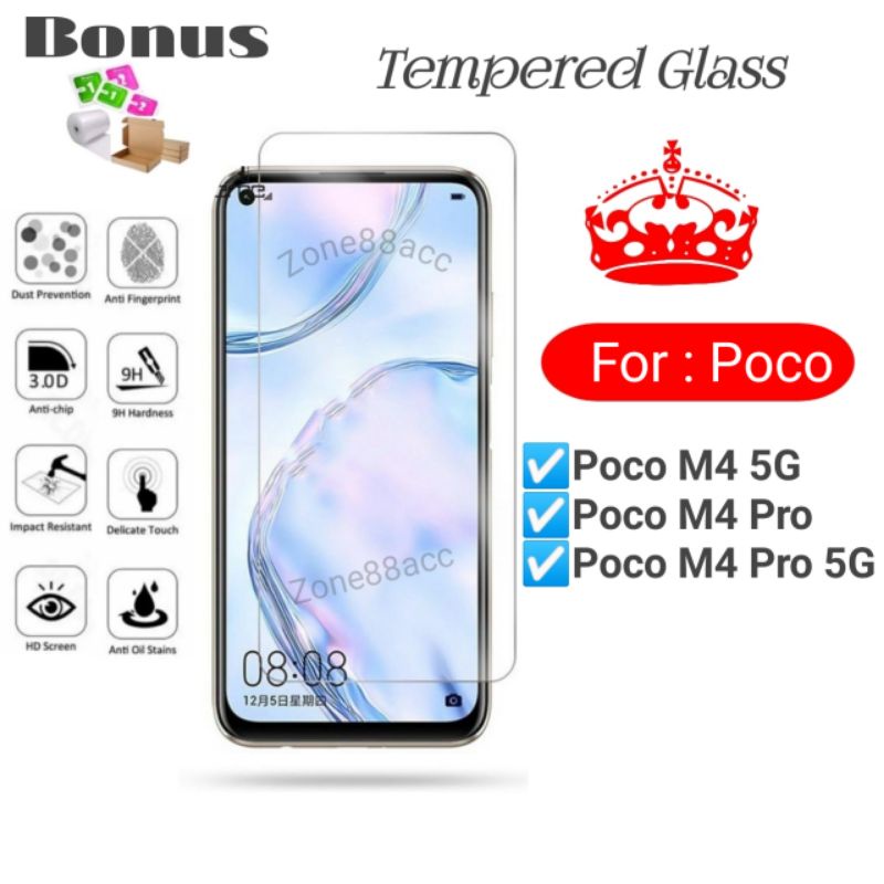 Antigores Tempered glass screen guard protector Pocofone Poco M4 Pro 5G TG Bening Antiblue Spy Blue light Full Garskin Lensa Lens Pelindung Layar Kamera ceramic kaca