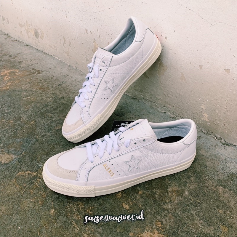 Converse One Star Pro Alexis Full White / Converse Original / Sepatu Pria / Sneakers