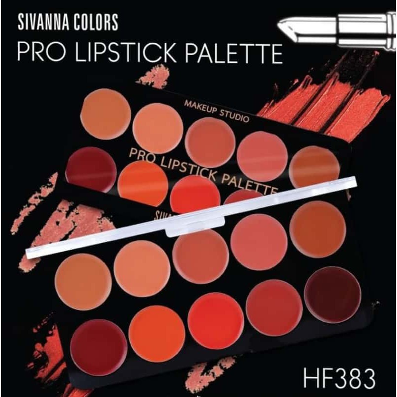 Sivanna Colors Pro Lipstik Palatte 10 tint #HF383 THAILAND