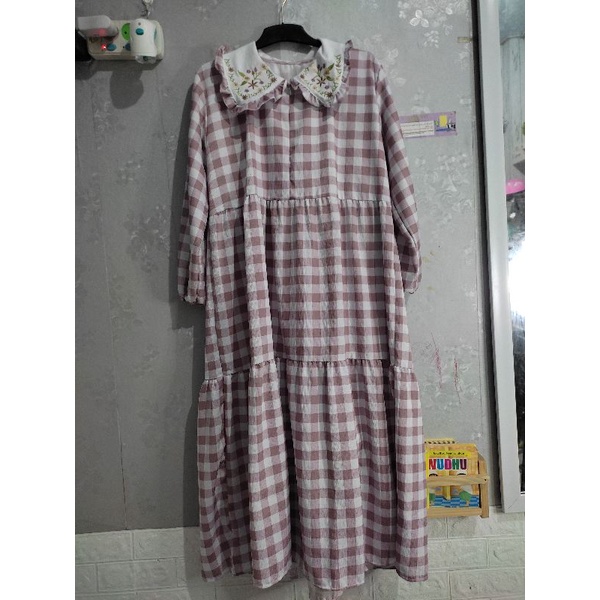 MIDI DRESS KOTAK MIUDIS CRINKLE