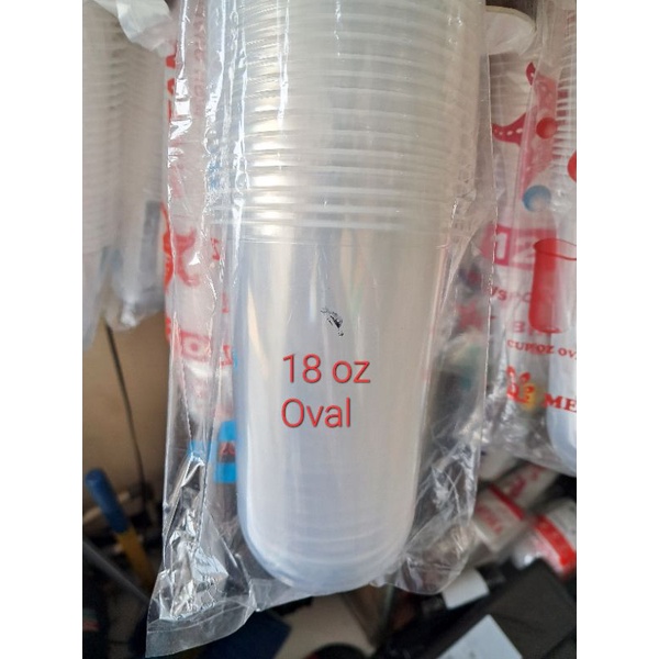 Gelas plastik cup plastik 50 pcs