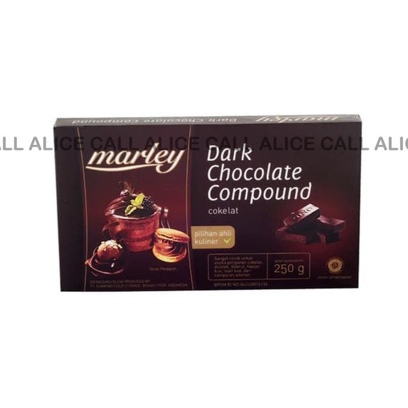 

COKELAT MARLEY DARK CHOCOLATE COMPOUND 250GR