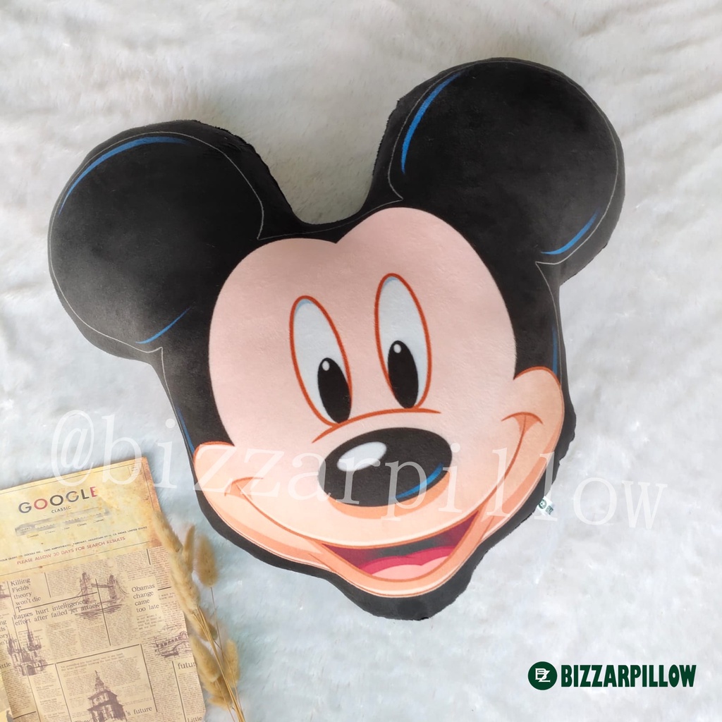 Bizzarpillow Bantal Kepala Mickey Minnie size L BZ124