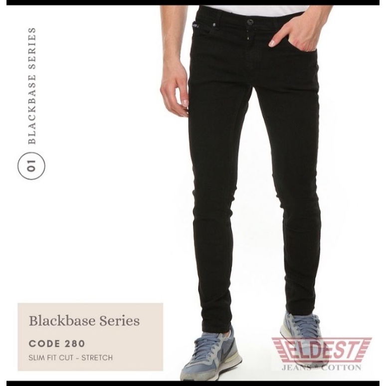 Celana Jeans Lepis Panjang Pensil Slim fit Skinny Karet Melar Pria Laki2 Cowok Dewasa