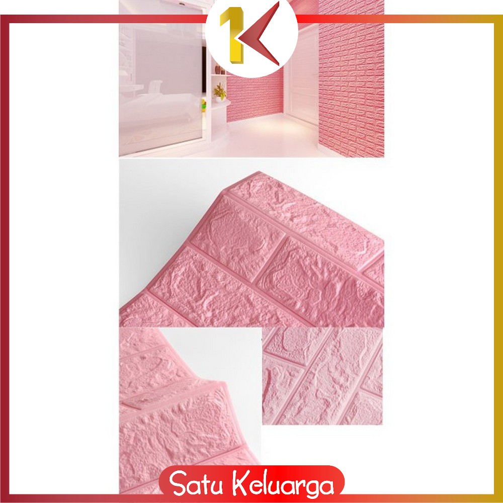 SK-C206 Wallpaper Dinding Foam 3D Kecil Motif Batu Bata / Walpaper Stiker Dinding Dekorasi Kamar-6