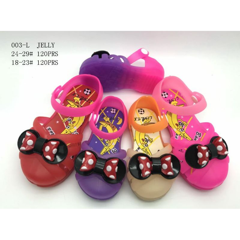 Sun-MINIPI Jellyshoes Anak Pita mini kombinasi / Sepatu jelly anak line tx 003-L