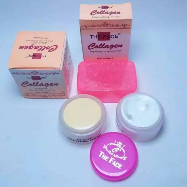 PAKET CREAM COLAGEN THE FACE + SABUN BPOM