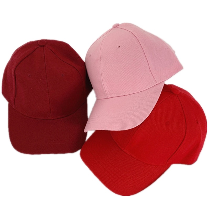 Topi Baseball Casual Gaya Korea Warna Polos