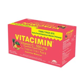 Vitacimin Tablet Hisap [500 mg/ 10 pcs/ 2 Tablet] | Shopee ...