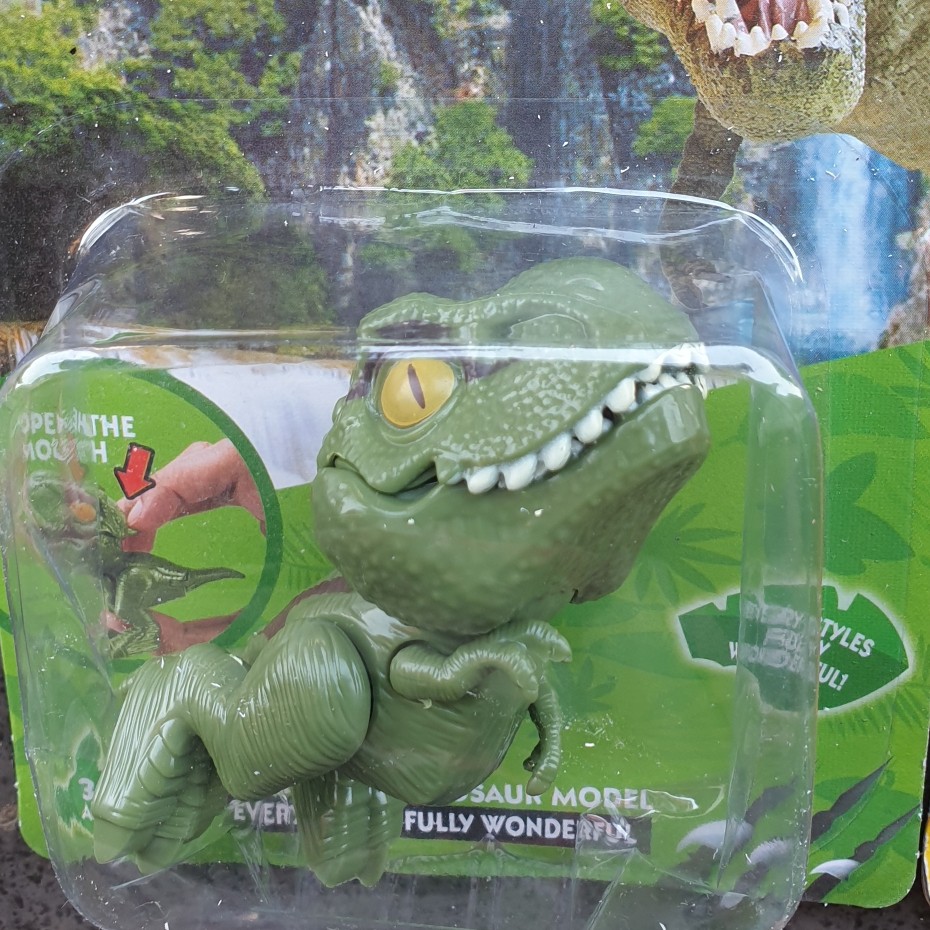 mainan kado figure dinosaurus murah snap squad wave 1 blueraptor T-rex