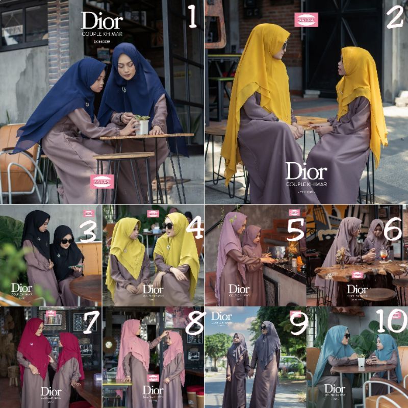 JILBAB HIJAB KHIMAR DIOR COUPLE IBU & ANAK SAYRA ORIGINAL FREE BROSS