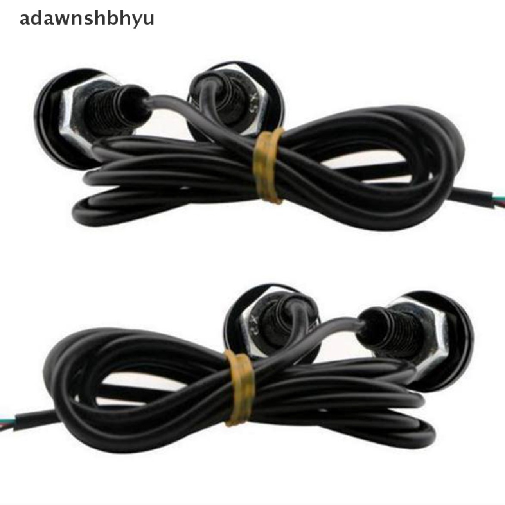 [adawnshbhyu] 2x Putih DC 12V 5W Eagle Eye LED Siang Hari Berjalan DRL Lampu Cadangan Lampu Mobil Auto Lamp