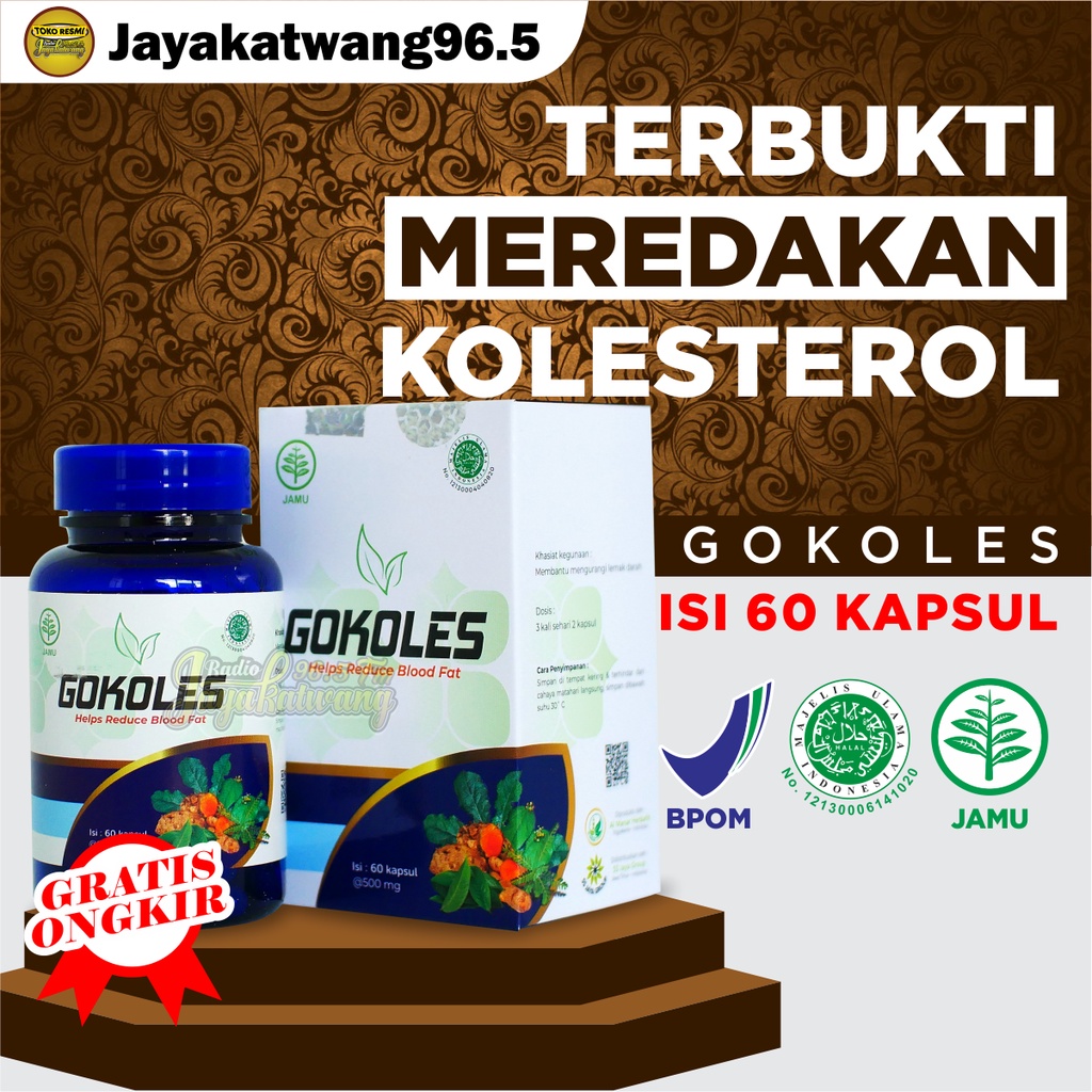GOKOLES OBAT KOLESTEROL DAN DARAH TINGGI HERBAL 100% ALAMI