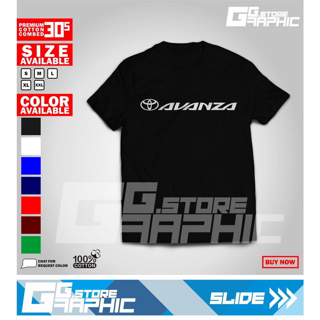 Kaos TOYOTA AVANZA LOGO Murah Berkualitas