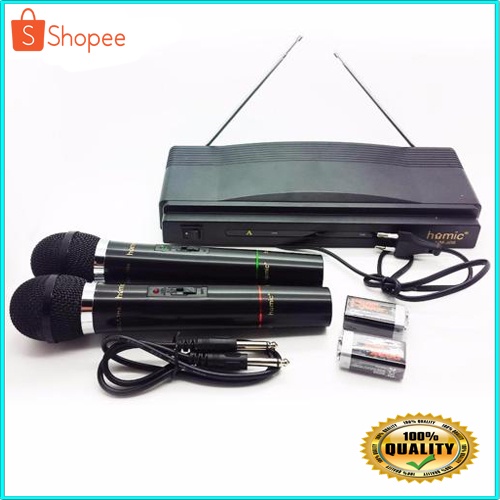 Homic Microphone HM 306 - Mic Double Wireless HM-306