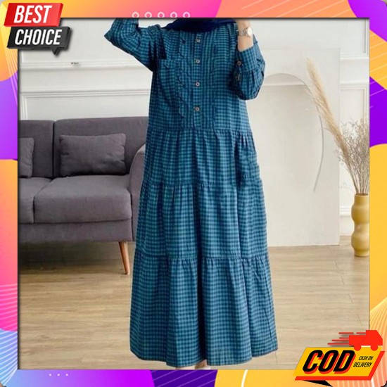 Nisa Arabian Abaya Kaftan Gamis Pesta Mewah Elegan Ceruty Babydoll Aks Baju Gamis Wanita Terbaru Ata