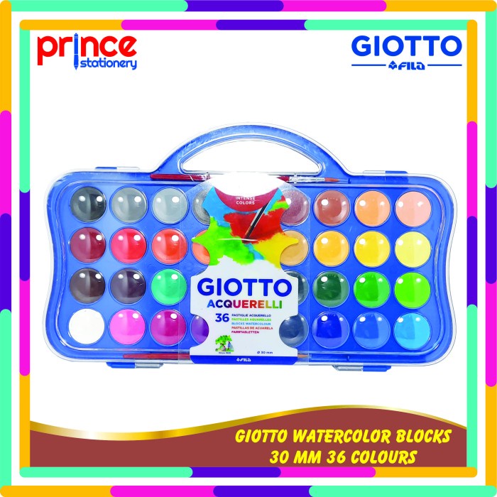 

(TERLARIS) GIOTTO WATERCOLOUR BLOCKS / CAT AIR GIOTTO 30 MM 36 WARNA