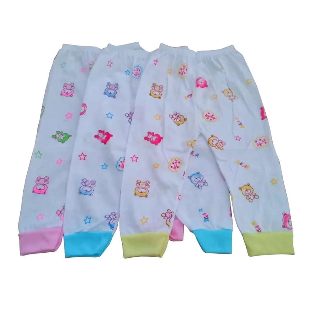 Celana Panjang New Born Sunjoly Isi 6 Pcs - Celana Panjang Bayi 3 blnsampai 2 tahun Bulan Murah
