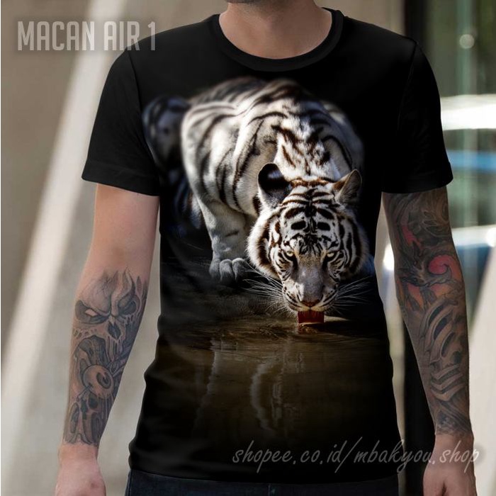 Kaos MACAN AIR Shio Water Tiger Baju Tshirt HARIMAU Maung Imlek Distro Kaos Macan Dewasa dan Anak Ke