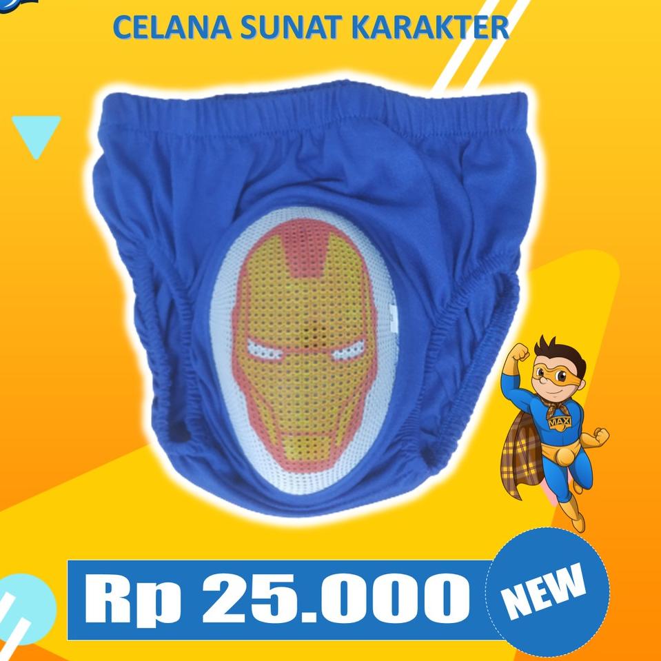 Diskon DQNNY Celana Batok Sunat MAXI Karakter Super Hero 57 Bayar Di Tempat