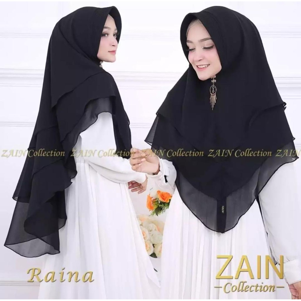 Jilbab TIGA Layar Hijab Khimar Syari Jilbab Khimar Syari Kerudung Khimar Syari Instan Panjang Terbar