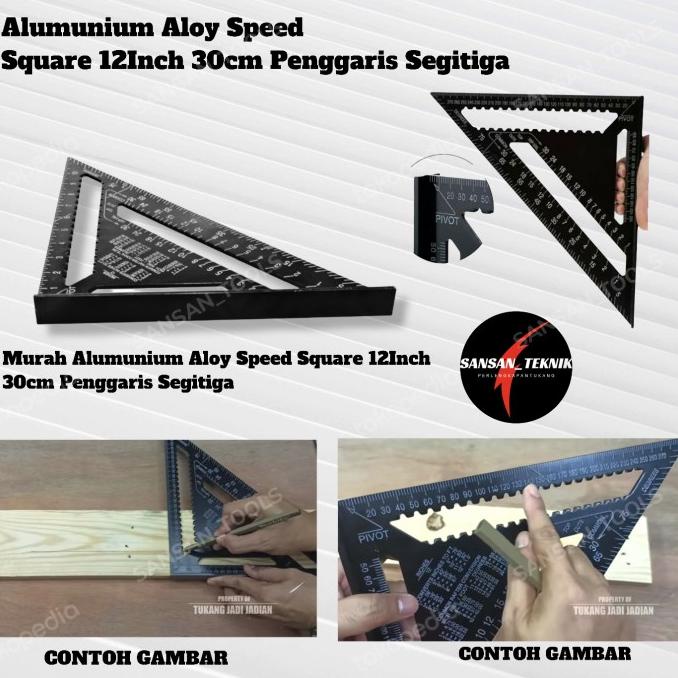 

Murah Alumunium Aloy Speed Square 12Inch 30cm Penggaris Segitiga