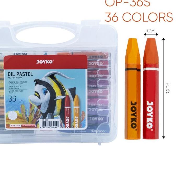 

NEW !!! 9.9 Crayon Joyko / Oil pastel Joyko 36 Warna / ( 1pak) [KODE 579]