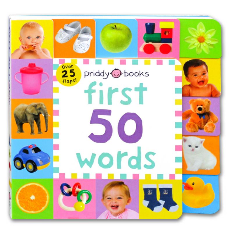 Jual Priddy Books First 50 Words Tabbed Board Book Over 25 Flaps