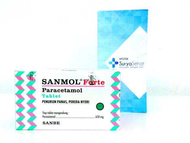 Sanmol Tablet / Sanmol Forte 1 strip isi 4 tablet