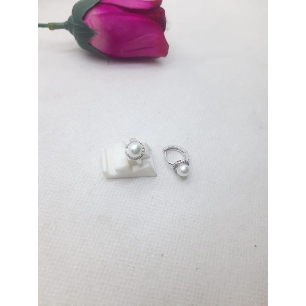 BERSERTIFIKAT ASLI ANTING MUTIARA LAUT GRADE A DARI LOMBOK ANTING GANTUNG MUTIARA LOMBOK ASLI