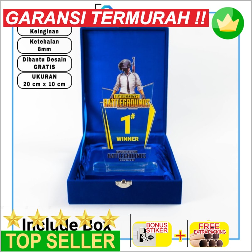 Promo PLAKAT / PIAGAM / TROPI / SERTIFIKAT AKRILIK / PIAGAM PLAKAT BOX SET - 20X10 CM Elegan
