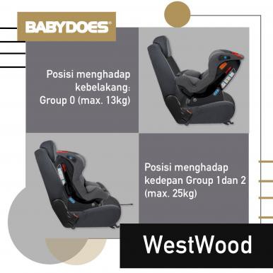 Car Seat Anak Baby Kursi Mobil Bayi Babydoes Westwood CH LB 873 SN/ Protect+ Ece R129/03