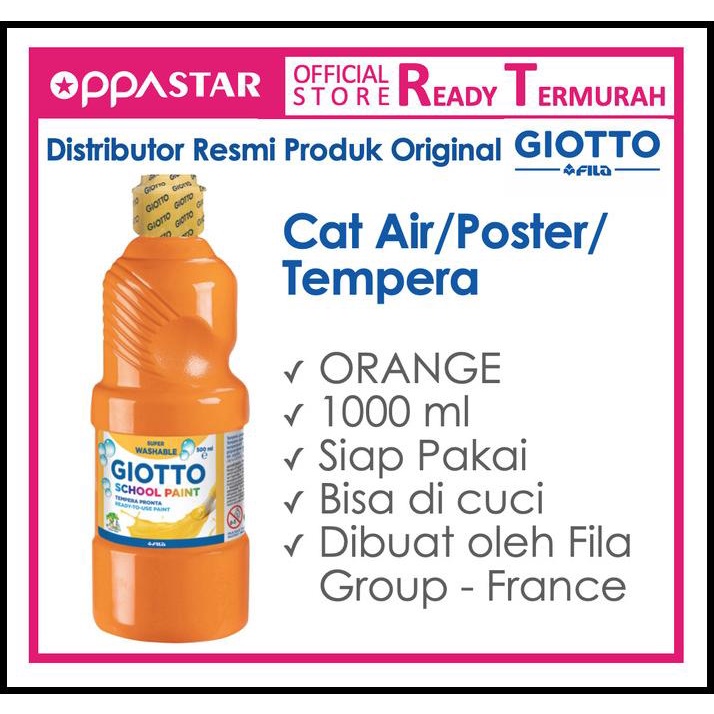 

Giotto School Paint 1000 Ml Orange - Cat Poster Kertas